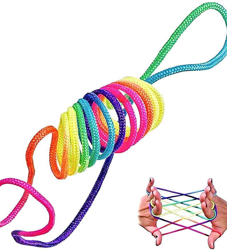 rainbow rope Jeu Doigt Jeu Corde